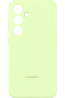 Coque et étui téléphone mobile Samsung Coque Silicone pour Galaxy S24 Vert Clair