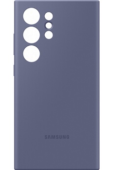 Coque et étui téléphone mobile Samsung Coque Silicone pour Galaxy S24 Ultra Violet