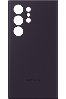 Coque et étui téléphone mobile Samsung Coque Silicone pour Galaxy S24 Ultra Violet foncé