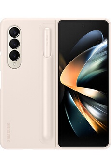 Samsung - Coque et étui téléphone mobile Samsung Coque avec S Pen intégré Ivoire Pour Galaxy Z Fold4