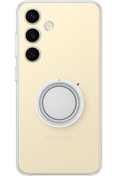 Coque et étui téléphone mobile Samsung Coque avec support amovible pour Galaxy S24 Transparent