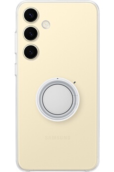 Coque et étui téléphone mobile Samsung Coque avec support amovible pour Galaxy S24+ Transparent