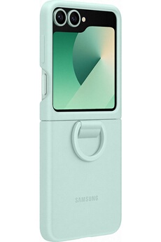 coque-silicone-avec-anneau-galaxy-z-flip-6-vert-d-eau-8806095620114