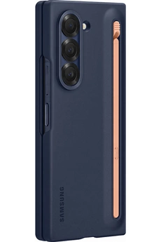 Samsung Coque avec S Pen intégré Galaxy Z Fold 6 Bleu Nuit