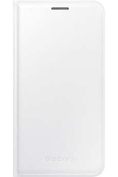 Etui Flip Wallet Blanc Pour Samsung Galaxy J5