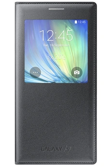 Etui S View Cover Noir Pour Samsung Galaxy A7