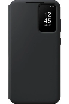 Coque et étui téléphone mobile Samsung Etui Smart View avec porte-carte S23+ Noir