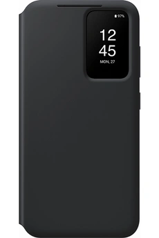 Coque et étui téléphone mobile Samsung Etui Smart View avec porte-carte S23 Noir