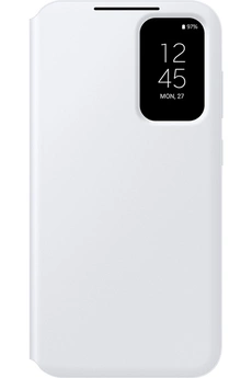 Coque et étui téléphone mobile Samsung Etui Smart View avec porte-carte pour Galaxy S23FE Blanc