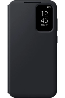 Coque et étui téléphone mobile Samsung Etui Smart View avec porte-carte pour Galaxy S23FE Noir