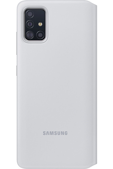 Coque et étui téléphone mobile Samsung Etui S View Wallet pour A71 Blanc
