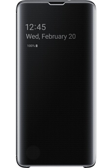 Housse Avec Affichage Samsung Clear View Noir Pour Galaxy S10