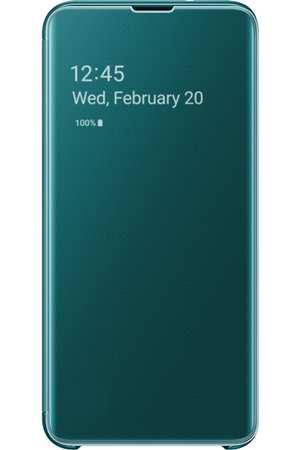 Clear View Cover pour Samsung Galaxy S10e vert
