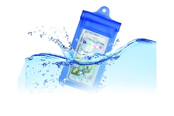 Temium - Coque et étui téléphone mobile Temium ETUI WATERPROOF BLEU