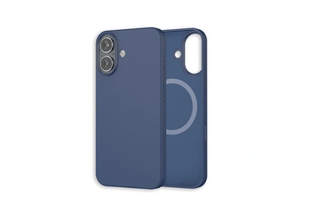 Wefix - Coque Silicone avec MagSafe pour iPhone 16 - Bleu