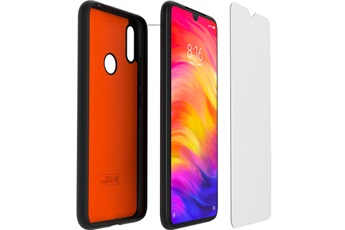 Pack coque transparente et verre trempé pour Xiaomi Note 7