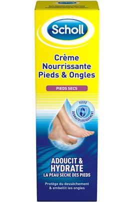 Scholl Crème hydratante pieds ongles