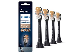 Accessoire dentaire Philips Sonicare HX9094/11 A3 TETES DE BROSSE X4 NOIRES