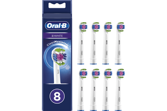 Accessoire dentaire Oral B brossettes 3D White x 8 Clean Maximiser