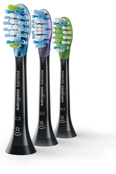 Brossette et canule dentaires Philips Sonicare Premium HX9073/33 Plaque Control - 3 têtes de brosse