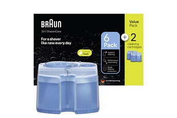 Braun - CARTOUCHES DE NETTOYAGE CCR 6+2