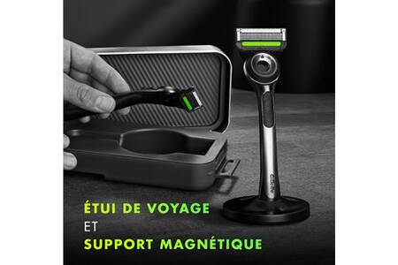 Lot De 6 Recharges De Lames Gillette LABS - Compatibles Rasoir Chauffant, 5 Lames En Acier Inoxydable