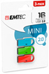 Emtec Pack de 3 mini clés USB 2.0 D250 16 Go photo 1