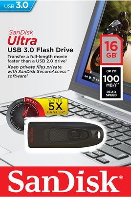 Clé USB Sandisk Ultra 3.0 16 Go - SDCZ48-016G-U46