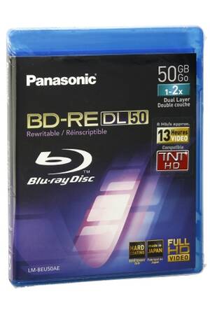 Disque Blu Ray Panasonic 1 Bd Re Dl 50 Go Lmbeu50ae Darty