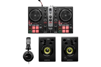 Le kit tout-en-un parfait pour apprendre à mixer. Inclus le contrôleur DJControl Inpulse 200 MK2, les enceintes de monitoring DJMonitor 32, le casque HDP DJ45, deux logiciels de mixage et un accès à une bibliothèque complète de morceaux. / Mixer en streaming : inclus un accès gratuit à Beatport ou Beatsource pendant 60 jours. / Logiciels compatibles : le kit inclut DJUCED®, le logiciel propriétaire de Hercules, et Serato DJ Lite / Intelligent Music Assistant (IMA) : cette fonctionnalité analyse et suggère, selon le niveau d'énergie et le BPM, les morceaux suivants les plus adaptés à jouer dans Serato DJ Lite et DJUCED