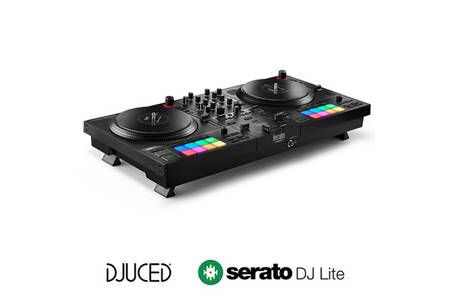 Hercules DJ Control Compact – Contrôleur USB Pour PC/Mac Avec Câble, Platines Et Pads, état Comme Neuf