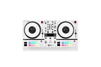 Deux plateaux motorisés pour pratiquer les gestes du vinyle / Disque vinyle, feutrine et plateau séparés pour retirer le disque / Faders de tempo de 10 cm : la résolution des platines vinyles DJ / Fonctions de mixage très utiles : Beatmatch Guide, Assistant, énergie du morceau