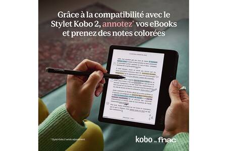 Liseuse eBook KOBO Pack Libra Colour + Stylus 2 noir