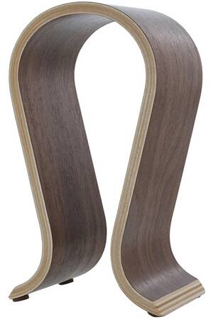 Support Casque ONEGenug En Bois De Noyer - Porte-Casque Élégant Pour Bureau Ou Maison