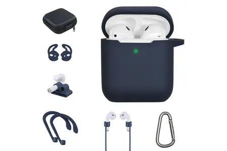 Accessoires audio Onearz Mobile Gear Kit accessoires 7 en 1 pour AirPods 1/2 Bleu
