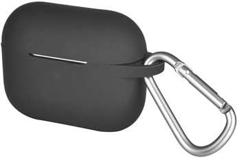 Etui en silicone robuste noir pour AirPods Pro