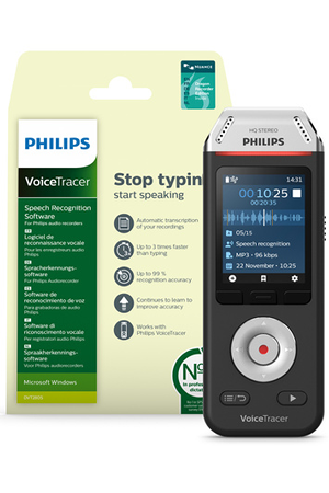 Dictaphone Philips VoiceTracer numérique 2810 Philips avec DNS