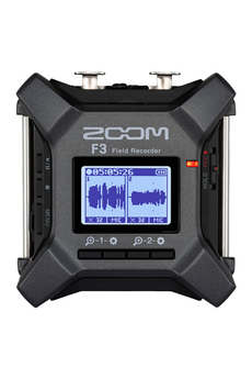 Dictaphone Zoom F3 - Enregistreur 2 pistes broadcast de terrain - 2 preamplis