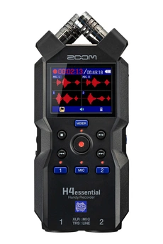 Zoom - H4essential - Enregistreur 4 pistes 32 bits a virgule flottante - couple microphone X/Y - noir