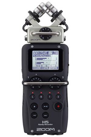 Dictaphone Zoom H5 - Enregistreur 4 pistes portable à microphones