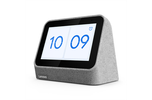 Lenovo Réveil connecté Lenovo Smart Clock 2 Gris Chiné avec station d'accueil