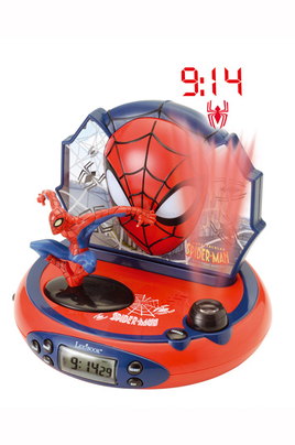 Réveil Spiderman Avec Cloches- Bleu - 13 Cm