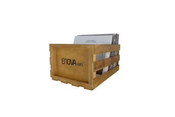Accessoire platine vinyle Enova Hifi Caisse de stockage pour jusqua 120 disques vinyle VBS 120 WD bo