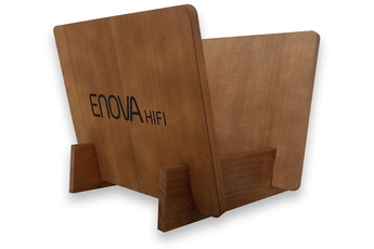 Accessoire platine vinyle Enova Hifi Support posable pour 25 disques vinyle VR 25 WD bois