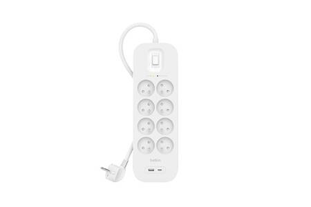 Parafoudre Belkin PARAFOUDRE 8 PRISES FR + 1 USB-C + 1 USB-A ...