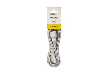 Accsup - RALLONGE 6A 5M BLANCHE