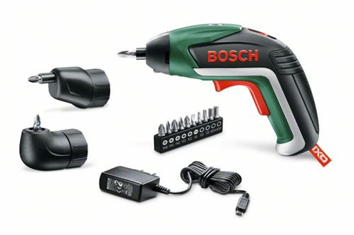 Bosch Visseuse sans fil IXO V Deluxe avec renvoi d’angle et mandrin excentré 1 batterie 3,6 V 1,5 Ah 06039A8002