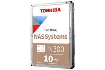 Disque dur interne Toshiba N300 High-Reliability Hard Drive 10 To - 7200 tpm - 256 Mo - NAS - 24/7 -
