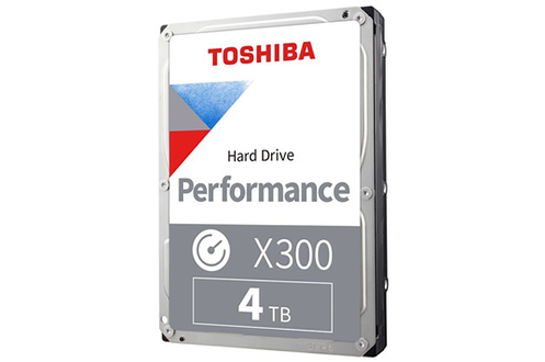 Disque dur interne Toshiba X300 - High-performance Hard Drive 4 To - 7200  tpm - 256 Mo - CMR - HDWR440EZSTA