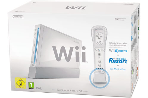 Console rétrogaming Nintendo WII BLANC+WII SPORT ET RESORT